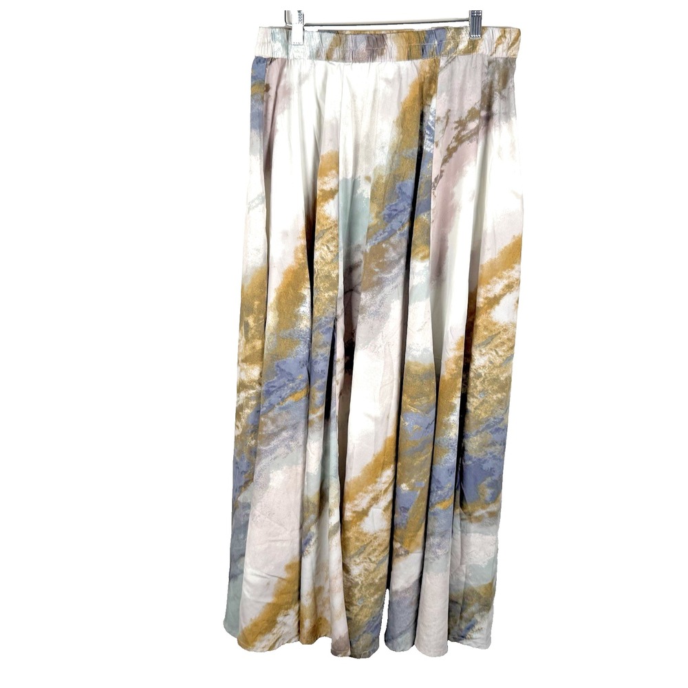 Vintage Maxi Skirt Long Flowy Woodland Forest Fairy Earthy Womens Sz L